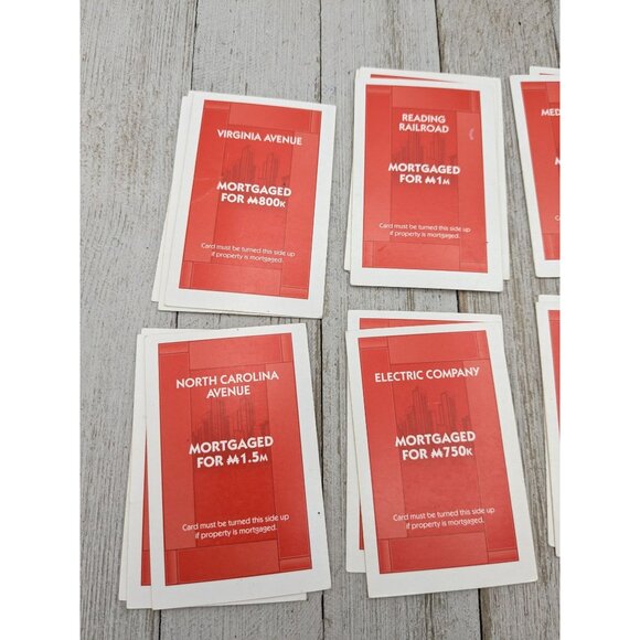 Monopoly Electronic Banking 2011 Replacement Property Cards Complete - Picture 5 of 8